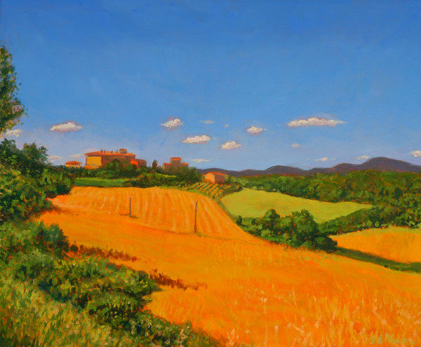 Tuscan Fields & Villa by Janice L. Moore