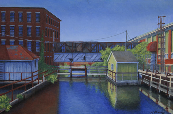 Bates  Mill Upper Canal by Janice L. Moore