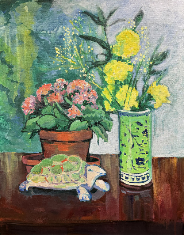 Still Life with Turtle by Loretta Markell