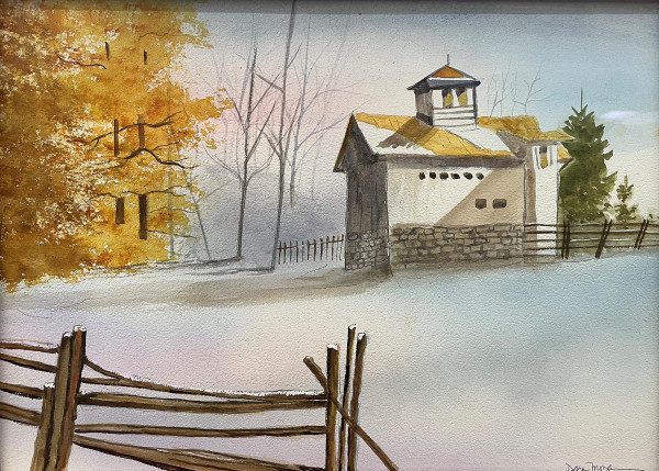 Barn in Winter by Dara Morgan