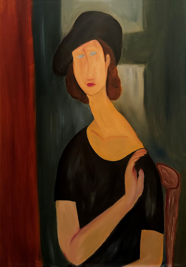 Jeanne Hebuterne, inspired by Modigliani by Brianah Robinson