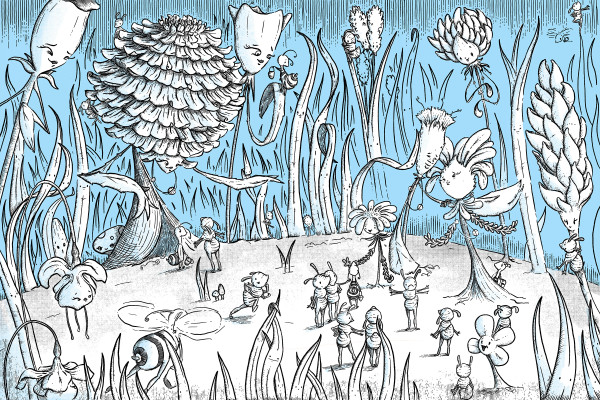 DRAWING & PASTEL HONORABLE MENTION – Where All the Little Things Live by Ian Tadashi Moore