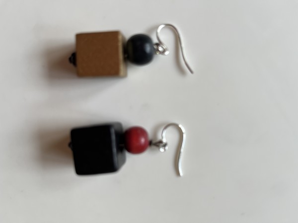 Game Piece Earrings #3 by Leighlaine