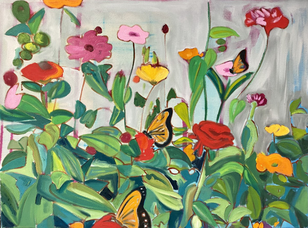 Butterflies in the City Garden by Maggie Clifford-Bandstra