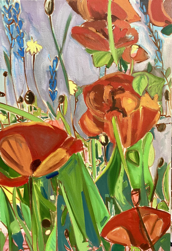 Poppies in Close Proximity by Maggie Clifford-Bandstra
