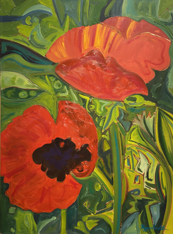 Poppy Couple by Maggie Clifford-Bandstra