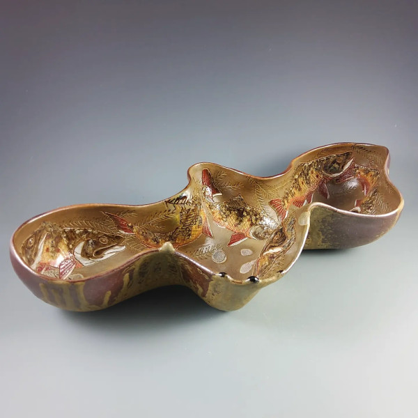Brook Trout Pod Bowl by Catherine Stasevich