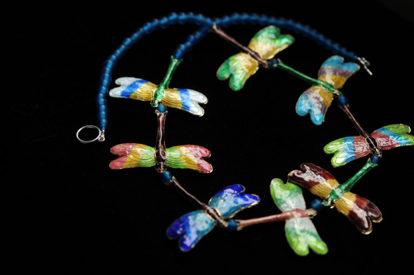 Chinese Dragonfly Necklace by Marijim Thoene