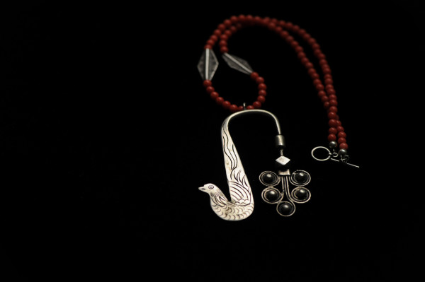 Silver Peacock Necklace – Tibet by Marijim Thoene