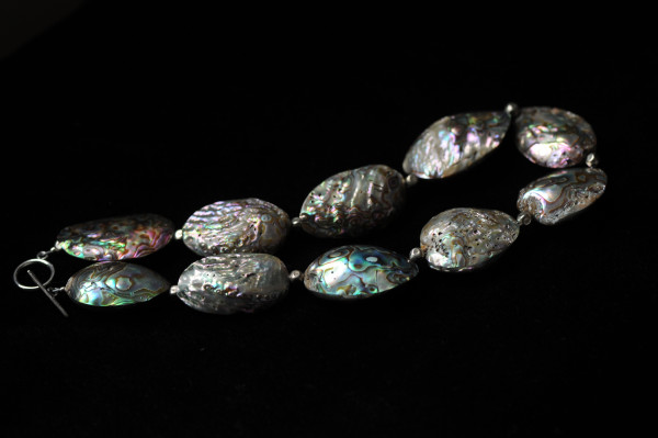 Iridescent Shell Necklace by Marijim Thoene