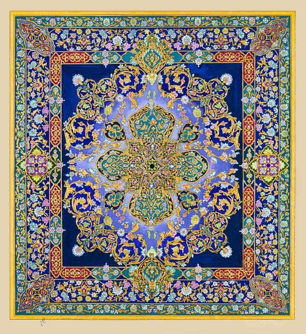Vintage Tapestry Elegance, Break of Dawn by Reem Al Taki