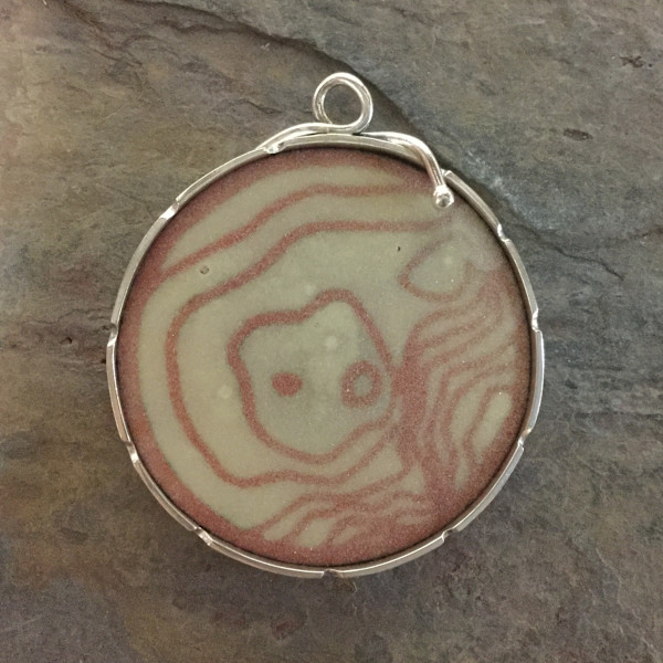 Worth It Hike, Double-sided Pendant by Lisa Walsh