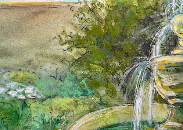 Botanica Gardens 4, Fountain in Shakespeare Garden by Denita Benyshek