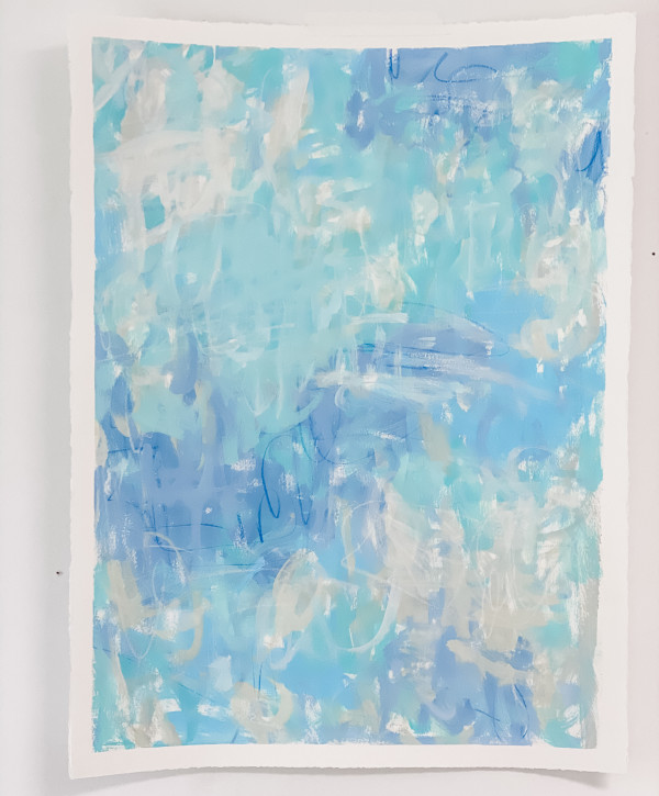 Blue & Aqua Abstract No.1