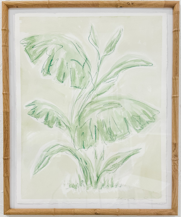 Toile Palm Leaves No. 1 by Elizabeth Bernheisel