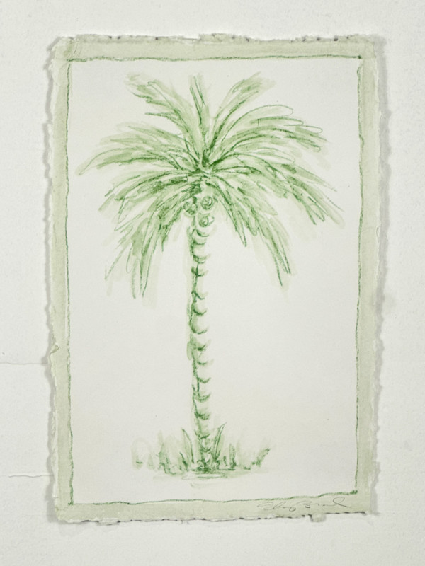 Toile Palm No. 11 (Green) by Elizabeth Bernheisel