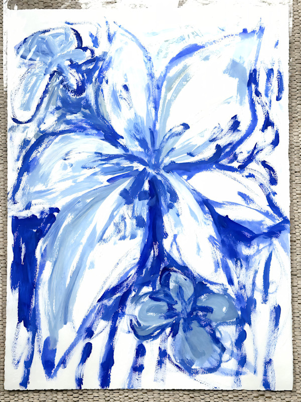 Blue Lilly I by Elizabeth Bernheisel