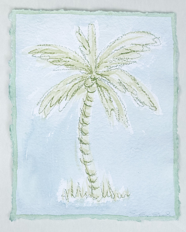 Dancing Palm No. 7 (blue) by Elizabeth Bernheisel, Image 1.