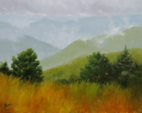 Autumn Morning on the Blue Ridge Parkway by Julie Gowing Hayes