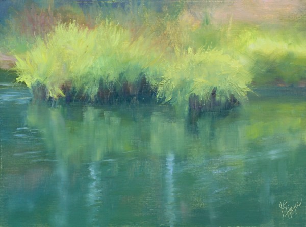 Spring River Greenery by Julie Gowing Hayes