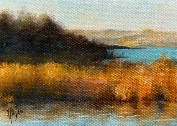 Golden Grasses by Julie Gowing Hayes