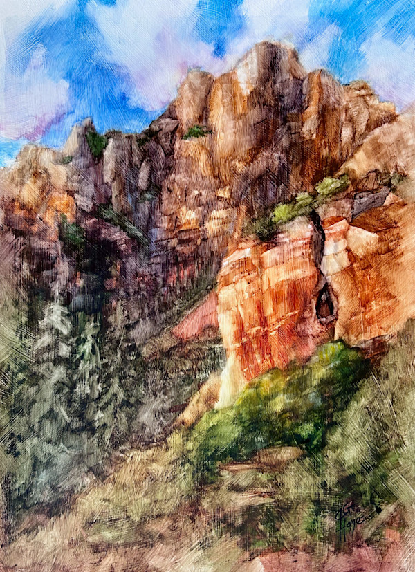 Red Rocks and Junipers by Julie Gowing Hayes, Image 1.