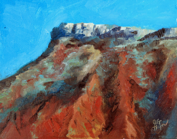 Morning Sun on Cathedral Mountain by Julie Gowing Hayes