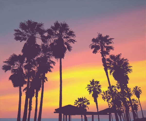 Venice Beach in Crimson by Lindsey Warren