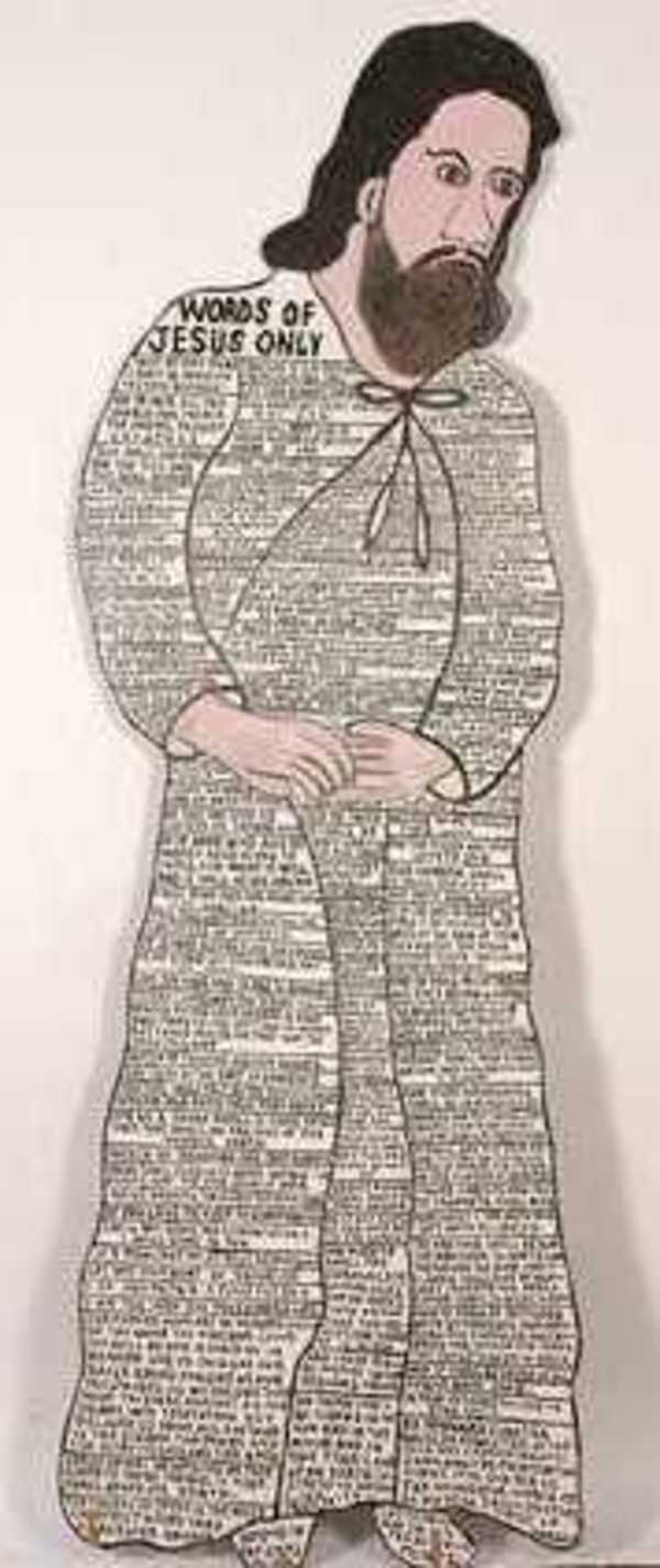Words of Jesus Only, #2,198 by Howard Finster