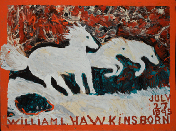 Three Horses (BST-118) by William Hawkins
