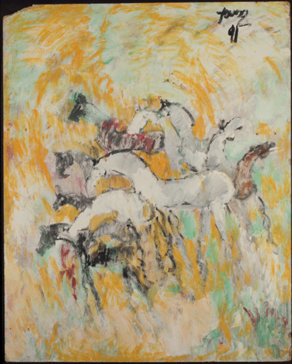 Untitled (Horses) by Purvis Young