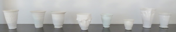 Eight cups by Ceramic