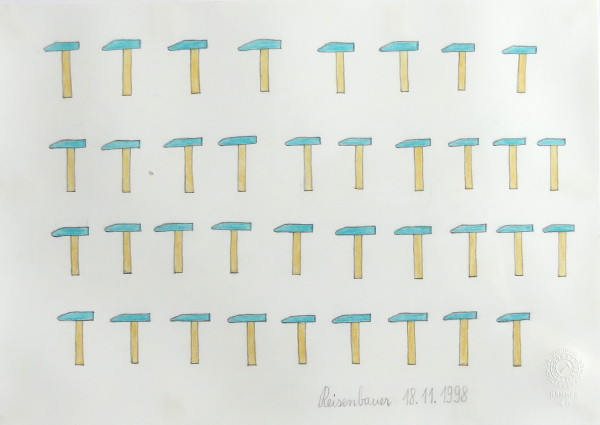 Thirty-seven Hammers by Heinrich Reisenbauer