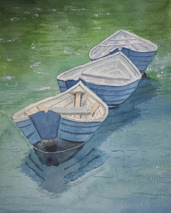 Three Boats by Cheryl Dinsdale