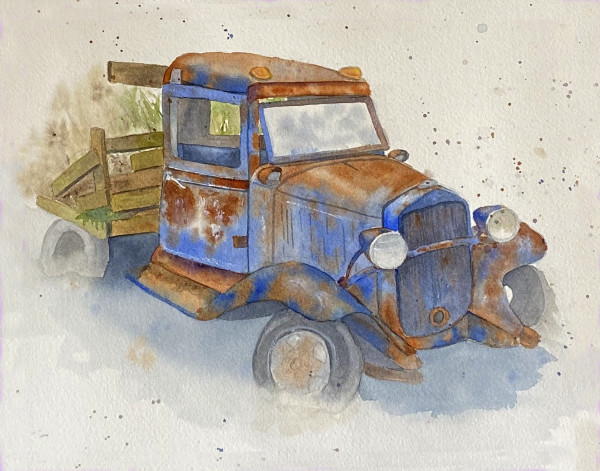 Old Rusty Truck by Cheryl Dinsdale