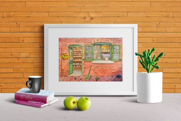 Brick Storefront by Cheryl Dinsdale