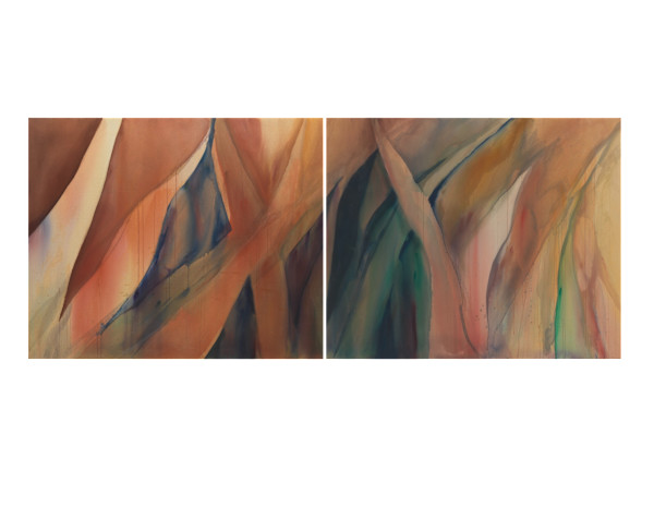 Interim Jungle of Days without Nights  [diptych] by Brett Newton