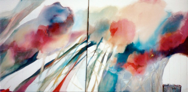 And the Tambourine Played On (diptych) by Brett Newton