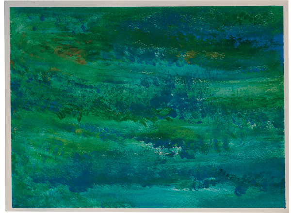 Blue and Green Abstract by Lisa