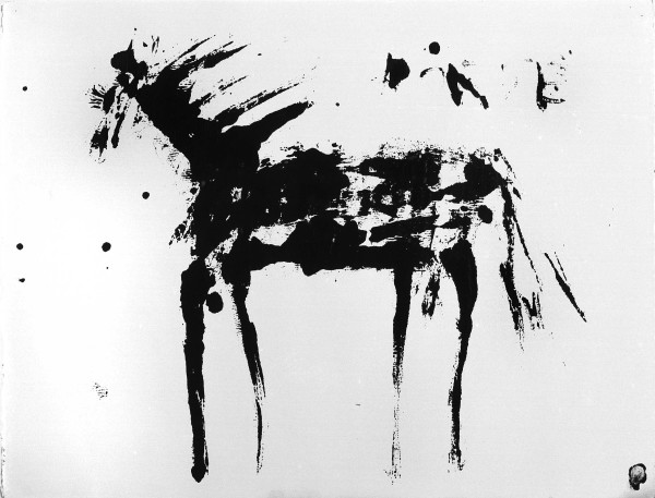 Untitled Stamp w/ Horse by Feldsott