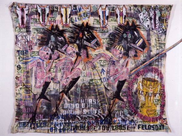 Untitled Painting w/ Dead Horses Horses don't Finish + Odds Are You Lose by Feldsott