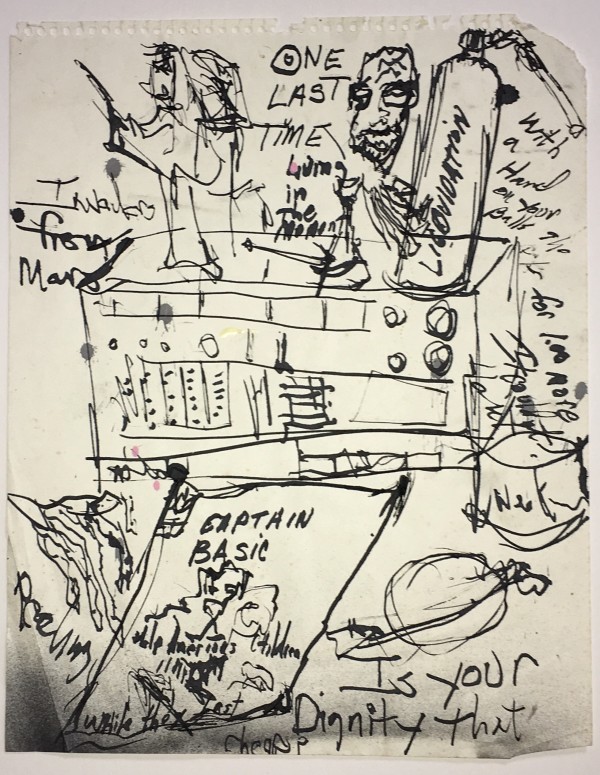 Untitled Sketchbook Drawing - One Last Time by Feldsott