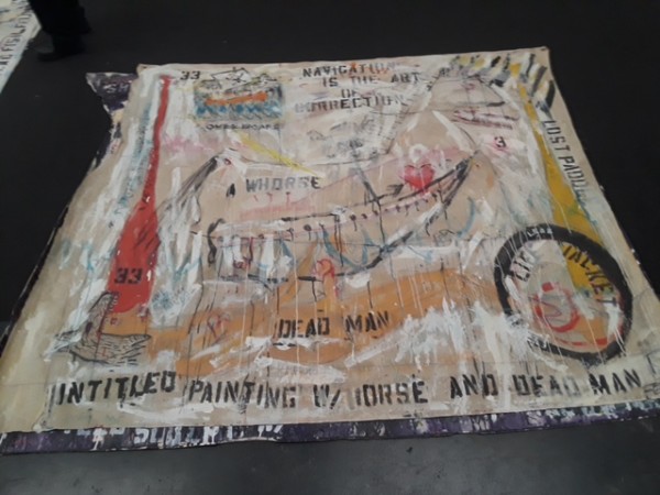 Untitled Painting w/ Horse and Dead Man by Feldsott