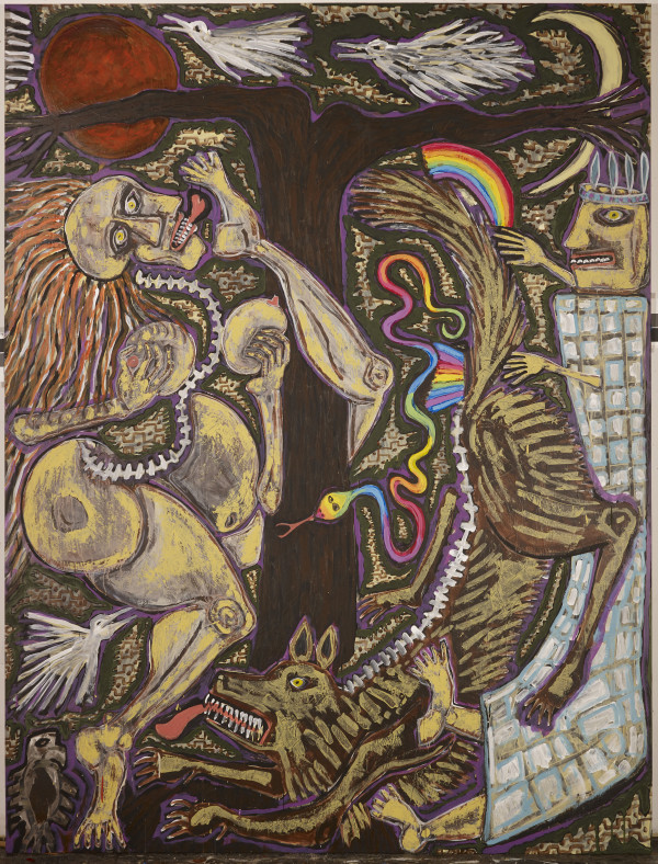 Untitled w/ Rainbow Serpent by Feldsott