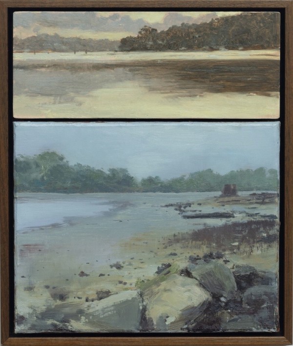 First Light & Low Tide On A Grey Morning by Evan Shipard