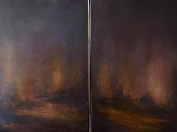 Night Whispers - Diptych by Vania Lawson