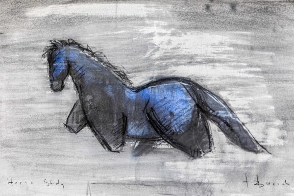 Blue Graphite Equine by Thomas Bucich