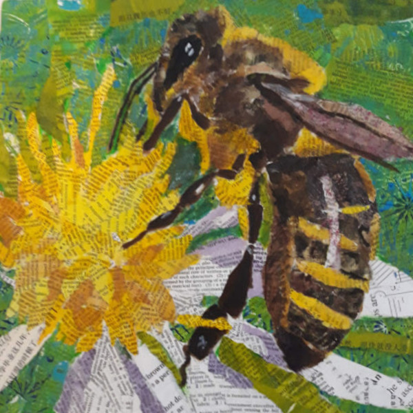 Bee Collage by Deena O'Daniel