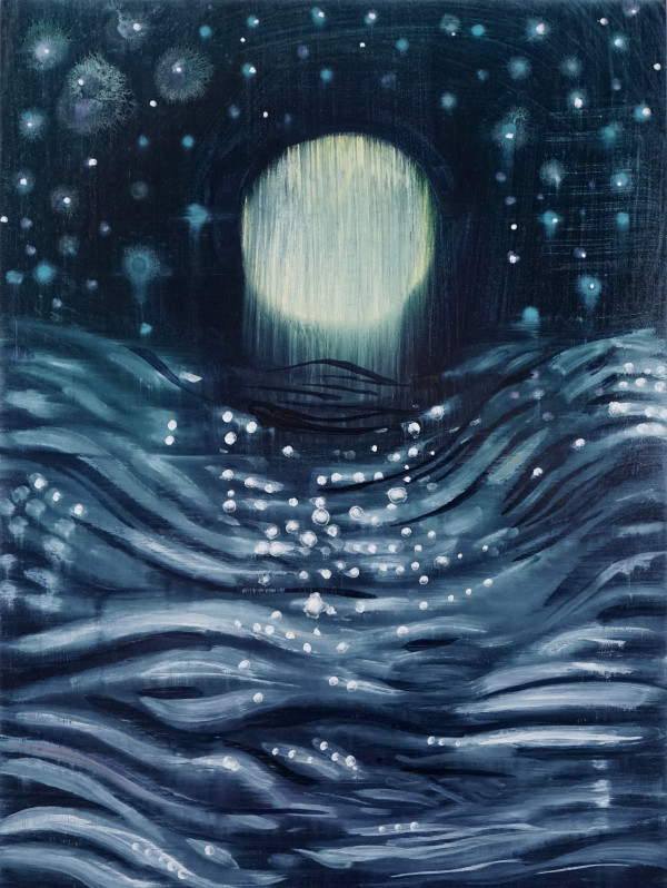 Moon, Stars, and Ocean by Brian Frink