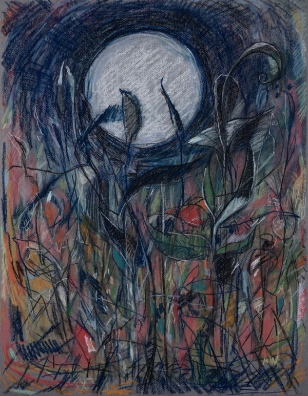 Moon and Garden by Brian Frink